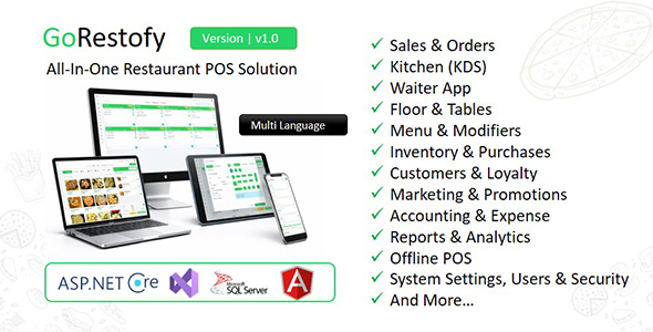GoRestofy Restaurant POS & Management System - Multi Outlet, Billing & Kitchen Display