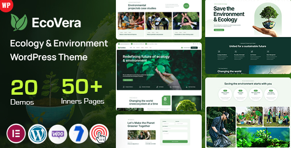 Ecovera - Ecology & Environment WordPress Theme