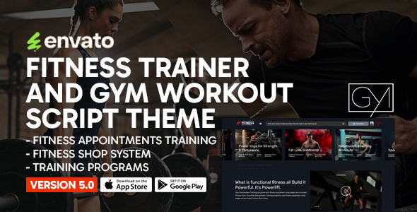 Fitness - Fitness Trainer and Gym Workout Script Theme
