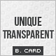 Unique Transparent Business Card - GraphicRiver Item for Sale