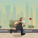 Panicking Businessman Runs Away With Money From Crisis And Coronovirus Epidemic - VideoHive Item for Sale
