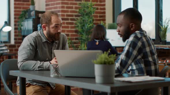 Applicant Meeting with HR Employee to Talk About Hiring