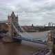 Drone View of the Tower Bridge in Cloudy Weather While Cars are Moving - VideoHive Item for Sale
