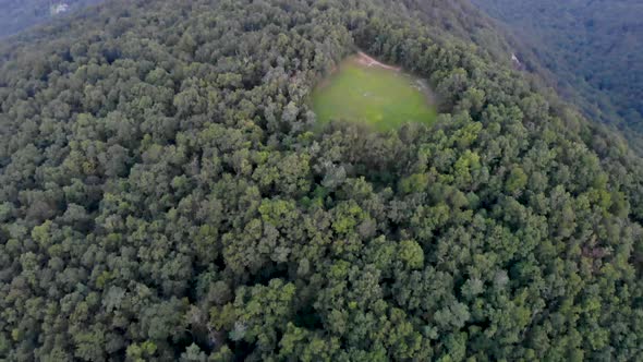 Drone footage flying over and around Yonah Mt. in Georgia.