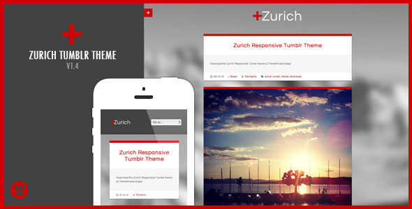 Zurych - responsywny motyw Tumblr