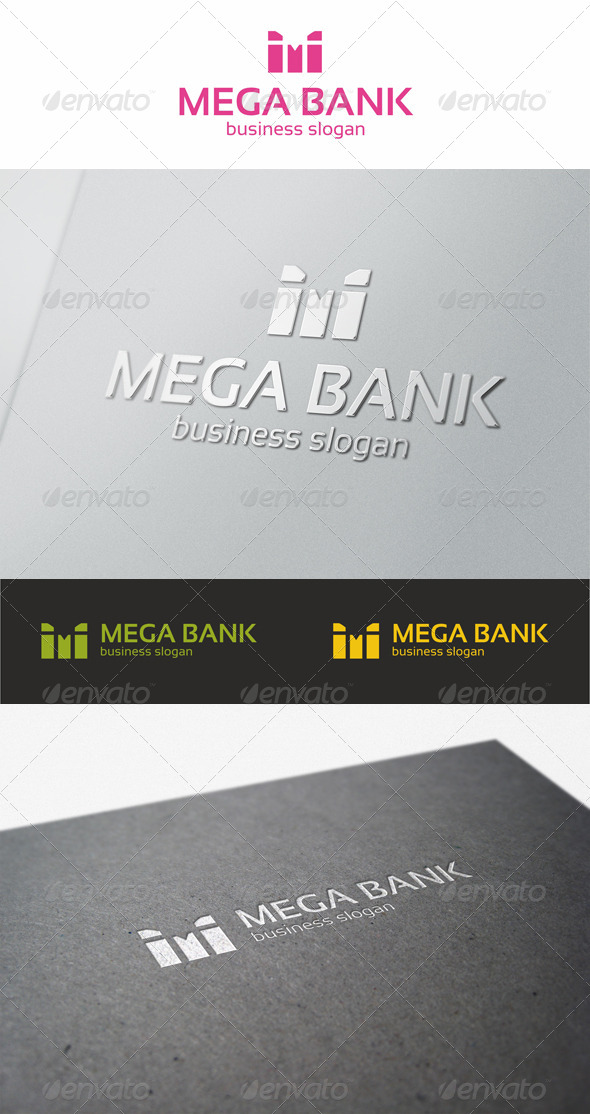 Mega Bank - M Logo