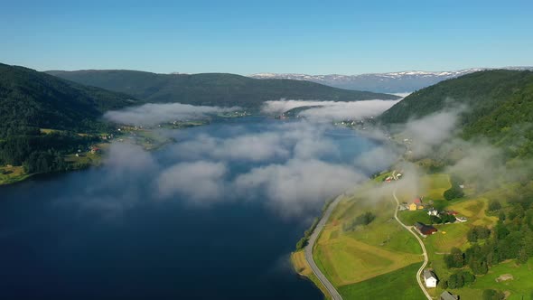 Beautiful Nature Norway over the Clouds