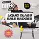 Liquid Glass Sale Badges | MOGRT - VideoHive Item for Sale