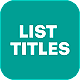 List Titles V2 | MOGRT - VideoHive Item for Sale