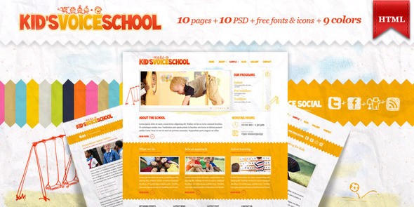 Kids Voice School - szablon HTML
