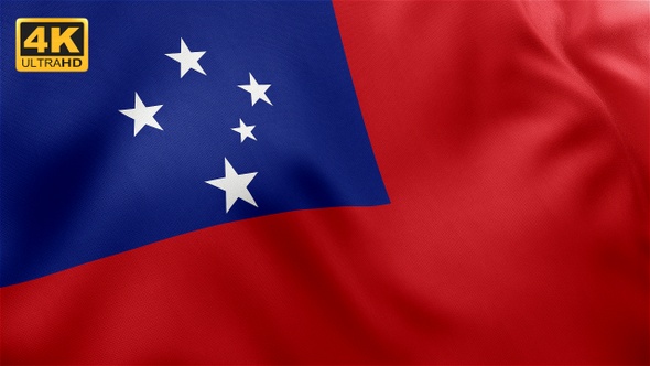 Samoa Flag - 4K