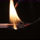 Burning Match on Black Background in Macro - VideoHive Item for Sale