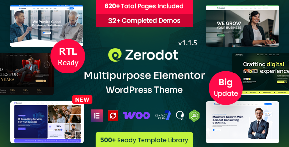 Zerodot - Business & Multipurpose Elementor WordPress Theme