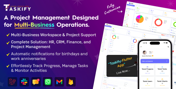 Taskify - Project Management - Task Management & Productivity Tool