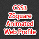 CSS3 - ZSquare Animated Web Profile - CodeCanyon Item for Sale