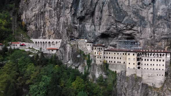 Sumela Monastery Turkey Aerial View