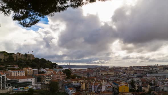 Cityscape and castle