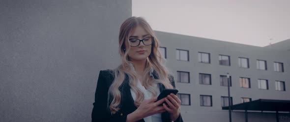 Secretary Woman with Glasses