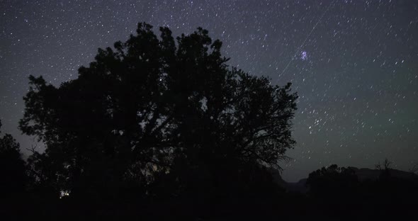 Stars over Eagle Crag - Utah -  Time lapse
