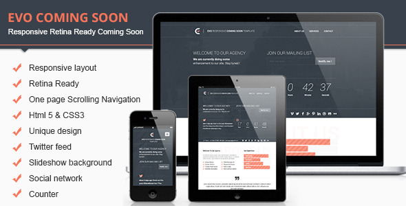 Evo Html Coming Soon Template