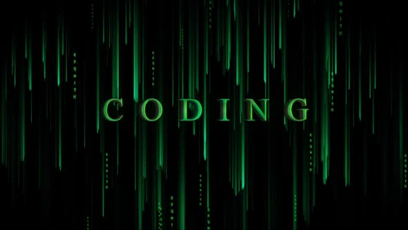 Digital Cyber Background Coding