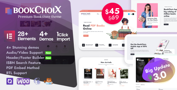 Choix - Bookstore Elementor WooCommerce WordPress Theme