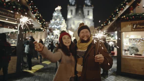 Lovers Travelling to Europe at the Height of Christmas Holidays