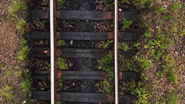 Railroad Track Close Up