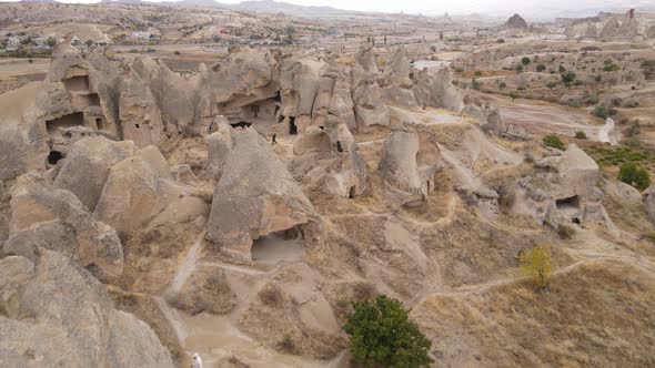 Aerial View Cappadocia Landscape