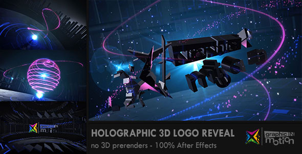 Holographic 3D Logo Reveal