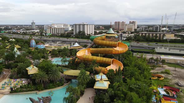 water slides in volcano bay water theme park in orlando florida