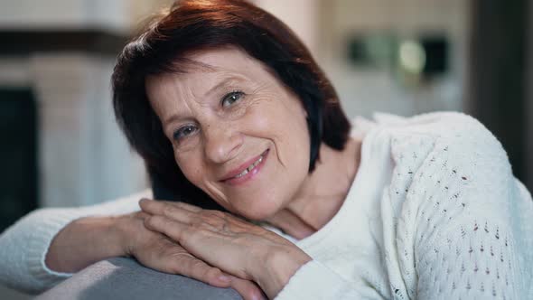 Portrait of Mature Woman at Home