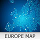 Europe Map - Circuit Board Abstract Background - GraphicRiver Item for Sale