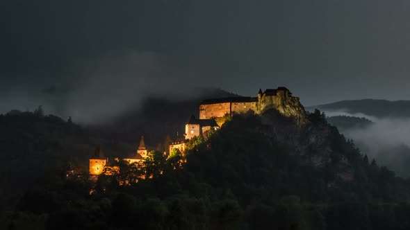 Dramatic Night Historic Castle