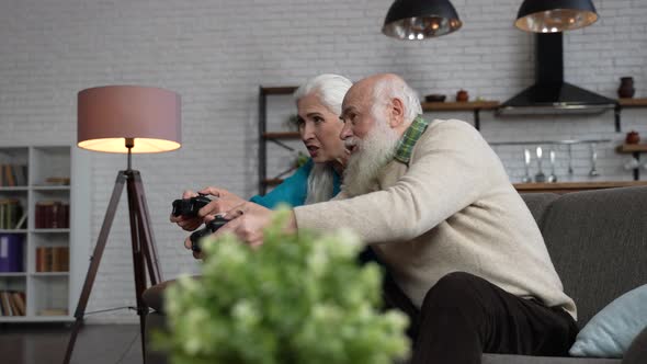 Modern Old People During Domestic Gaming Activity