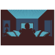 Man Watching Television at Night in Dark Living Room Silhouette Illustration - GraphicRiver Item for Sale