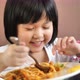 Happy Asian child eating delicious spaghetti. - VideoHive Item for Sale