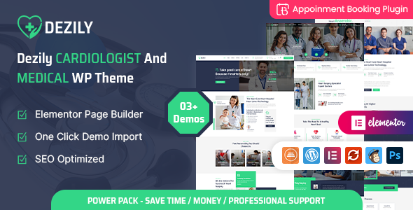 Dezily - Cardiology Medical WordPress Theme