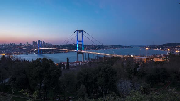 istanbul Bosphours RED Three birdge's , Timelapse