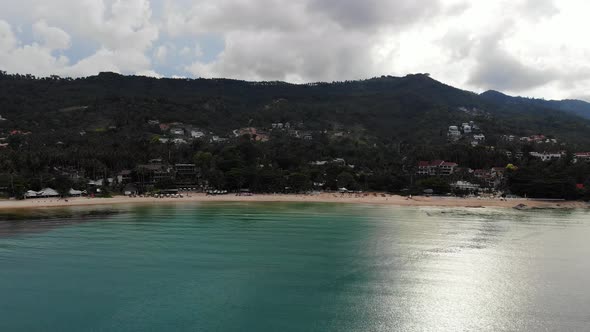 Beautiful high view of nature with sea ocean