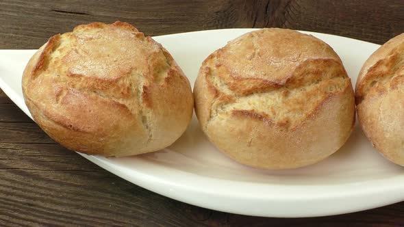 Delicious homemade pastry on a white plate