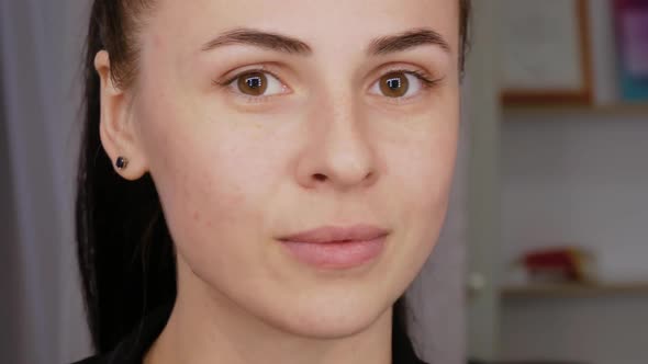 Portrait of a Girl Without Makeup