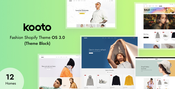 Kooto – Fashion Shopify Theme OS 3.0 (Theme Block)