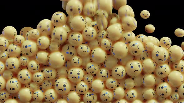4K 3D Sad Social Media Reactions alt