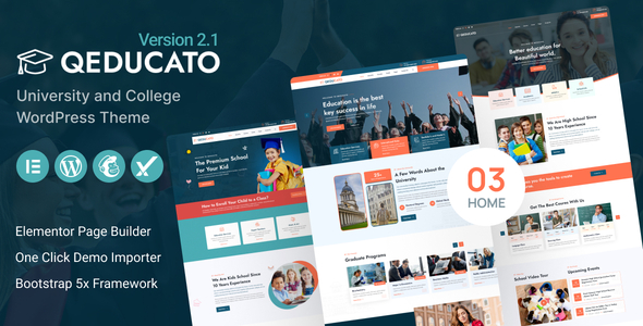 Qeducato - University and College WordPress Theme