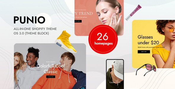 Punio - All-in-one Shopify Theme OS 3.0 (Theme Block)