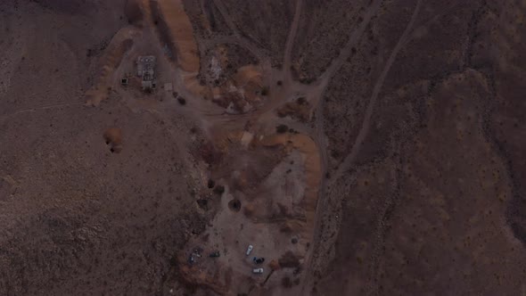 Noonday Mine - Dusk - Aerial - Bird's Eye View