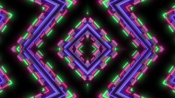 Abstract Neon Pattern Vj Loop Pack