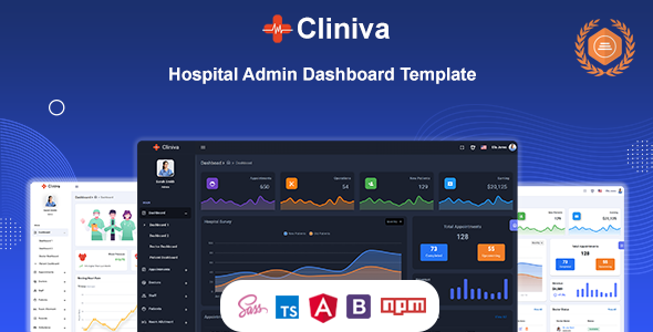Cliniva Hospital - Angular 21+ Medical Admin Dashboard Template For Doctors & Clinics