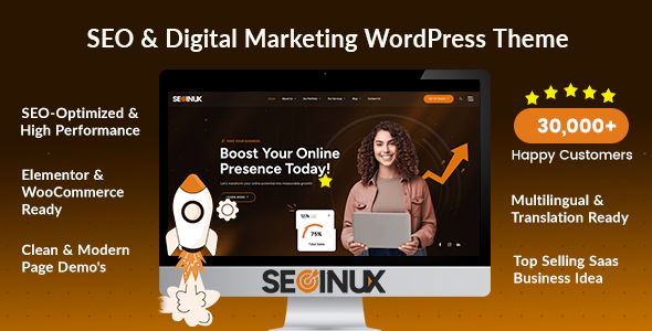 SEOINUX – SEO & Digital Marketing Agency WordPress Theme